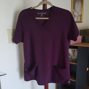 Easy Stretch Women's V-Neck Purple Nursling Scrub
